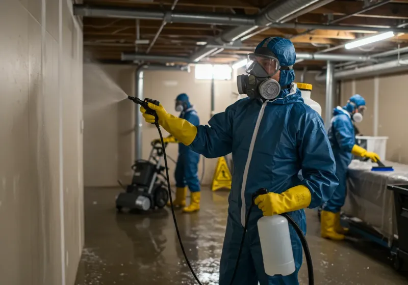 Basement Sanitization and Antimicrobial Treatment process in Cold Spring, MN