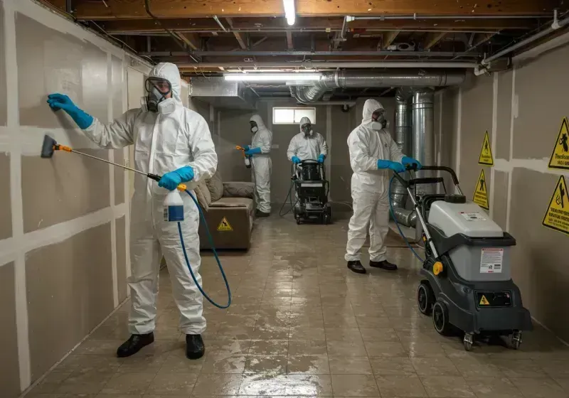 Basement Moisture Removal and Structural Drying process in Cold Spring, MN